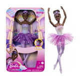 Barbie Bailarina Negra Luzes Brilhantes Luxo Hlc26 Mattel
