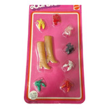 Barbie Best Buy Fashions Sapatos 1980 Cartela Antiga 80 90