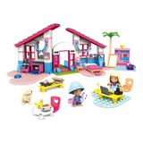 Barbie Blocos De Montar Casa Em Malibu C Acessórios Mattel
