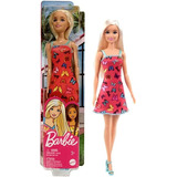 Barbie Boneca Loira Fashion Basica Vestido
