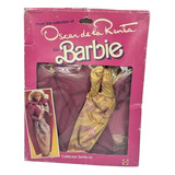 Barbie Cartela Oscar De La Renta Vinho 1985 Antiga 80 90