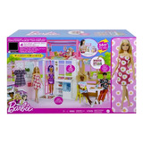 Barbie Casa Glam 360º Com Boneca E Cachorrinho Mattel Hcd48