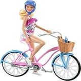 Barbie Conjunto De Brinquedo Bicicleta Com Boneca E Acessórios Para Crinças Acima De 3 Anos