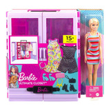 Barbie Fashion Beauty Novo Closet Com Boneca Mattel