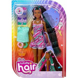 Barbie Fashion Totally Hair Doll Negra Mattel Hcm91