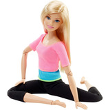 Barbie Feita Para Mexer Made To Move Articulada Loira Mattel