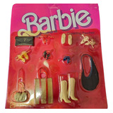Barbie Finishing Touches Sapatos Bolsas 1984 Cartela Antiga