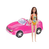 Barbie Maiô Carro Pink