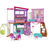 Barbie Nova Casa De Ferias Malibu 2 Andares Hcd50 Mattel