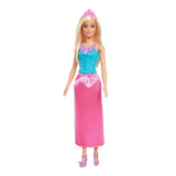 Barbie Princesas Camisa Azul Saia Rosa Hgr00 Mattel