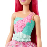 Barbie Princesas Dreamtopia Cabelo Rosa Escuro
