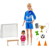 Barbie Profissões Professora Treinadora Futebol Kelly