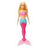 Barbie Sereia Loira Com Cauda Rosa
