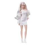 Barbie Signature Looks Loira Vestido Branco Mattel Collector