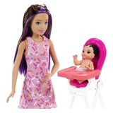 Barbie Skipper Morena Baby Sitters Aniversario Grp40 Mattel