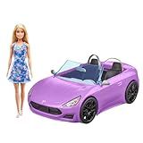 Barbie Veículo Para Boneca Conversível Roxo Para Crianças A Partir De 3 Anos