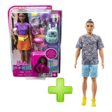 Barbie Ken Roupas e Acessórios Macacão Verde Saia Pink HJT40 Mattel - Shop  Coopera