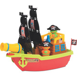 Barco Aventura Pirata Com Piratas Mercotoys