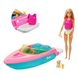 Barco Barbie Brinquedos Passeio Lancha Boneca E Acessórios