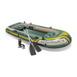 Barco Bote Inflável Seahawk 400 4 Pessoas C Remo E Bomba