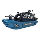 Barco De Brinquedo Thunder Comando Flutua Na Água Acessorios Cor Azul