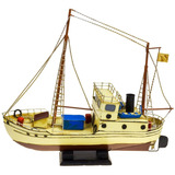 Barco Pesqueiro metal Modelo Reduzido Tamanho Médio Lindo
