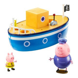 Barco Vovô Pig Com Peppa Pig Flutua De Verdade Sunny