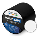 Barone Magic Tape Fita Prova D água Emborrachada 1 5mx10cm Cor Branco Liso