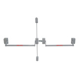 Barra Anti Panico Neo Push Dupla C H v 1 00mt Cinza