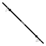Barra Body Pump 1 50 Oca Musculação Treino Academia Presilhas Com Batente Pvc Cor Preta Famafit