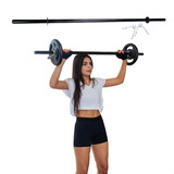 Barra Body Pump 130 Musculação Presilhas Treino Academia