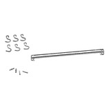 Barra De Aço Inox Brinox 6 Ganchos 40cm Top Pratic 2200140