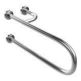 Barra De Apoio Fixa 70cm De Inox Lado Esquerdo Para Vaso