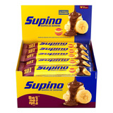 Barra De Cereal Banana Brasil Supino Frutas Sem Glúten Sabor Banana Chocolate Ao Leite 24 G 20 U
