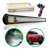 Barra De Led Automotiva 432w 80cm Off Road Com Chicote