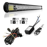 Barra De Led Grande 92cm Strobo Chicote E Controle Sem Fio