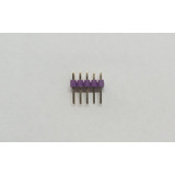 Barra De Pinos 9p 2 54mm 180 Graus Purpura Kit 10 Peças