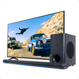 Barra De Som Soundbar 3 1 Tv Bluetooth Hdmi Optico Subwoofer