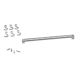 Barra Em Aço Inox C 6 Ganchos 40cm Top Pratic Brinox
