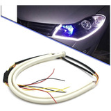 Barra Fita Led Flexível Angel Eye Drl Farol Audi Q5 Q7 R8