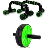 Barra Flexão Apoio Roda Abdominal Exercícios Musculação