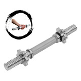 Barra Halter 40cm Maciça Cromada Com Rosca Unidade