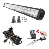 Barra Led 240w Strobo Chicote Completo Controle Sem Fio