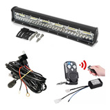 Barra Led 300w Strobo Chicote Completo Controle Sem Fio