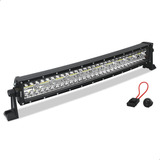 Barra Led Automotivo 390w Farol Auxiliar 56cm Em Curva 6500k