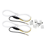 Barra Led Drl Flexível Farol Angel Eye Neon Ford New Fiesta