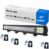 Barra Led Teto Farol Milha 576w Muito Forte Motorhome Kombi