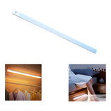 Barra Luz Led Armário 30cm Recarregável Com Sensor Movimento