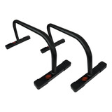 Barra Paralela De Chão 30 Cm Paralete Calistenia Cor Preto