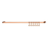Barra Piatina 45cm 6 Ganchos Para Utensílios Multiuso